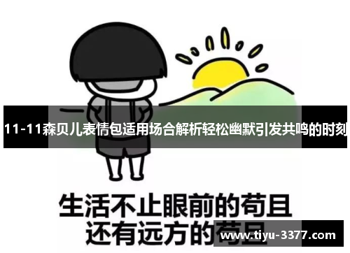 11-11森贝儿表情包适用场合解析轻松幽默引发共鸣的时刻