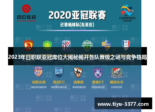 2023年日职联亚冠席位大揭秘揭开各队晋级之谜与竞争格局