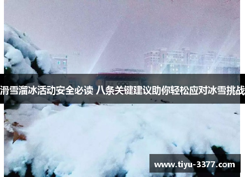 滑雪溜冰活动安全必读 八条关键建议助你轻松应对冰雪挑战